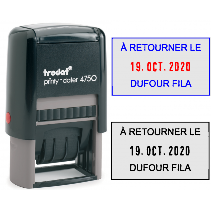 Dateur printy Trodat 4750 3 lignes 36x24mm