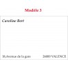 Cartes de visite 85x55 mm