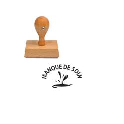 Tampon enseignant manque de soin en bois