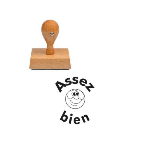 Tampon enseignant assez bien en bois