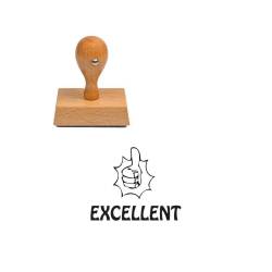 Tampon enseignant excellent en bois
