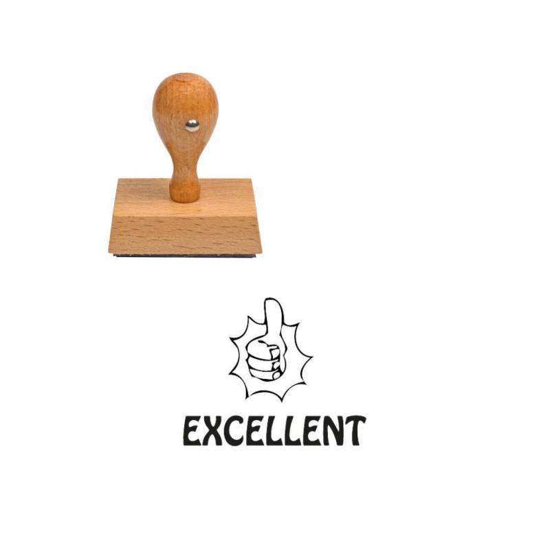 Tampon enseignant excellent en bois