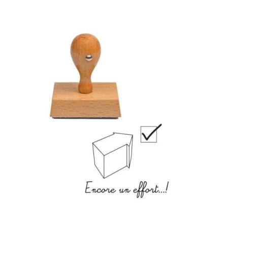 Tampon enseignant encore un effort en bois