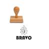 Tampon enseignant Bravo en bois