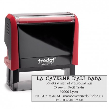 Tampon printy trodat 4915 6 lignes 69x24 mm