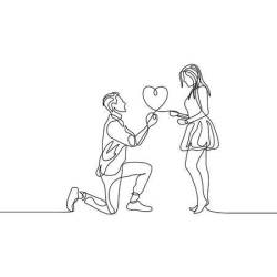 Tampon pour mariage couple
