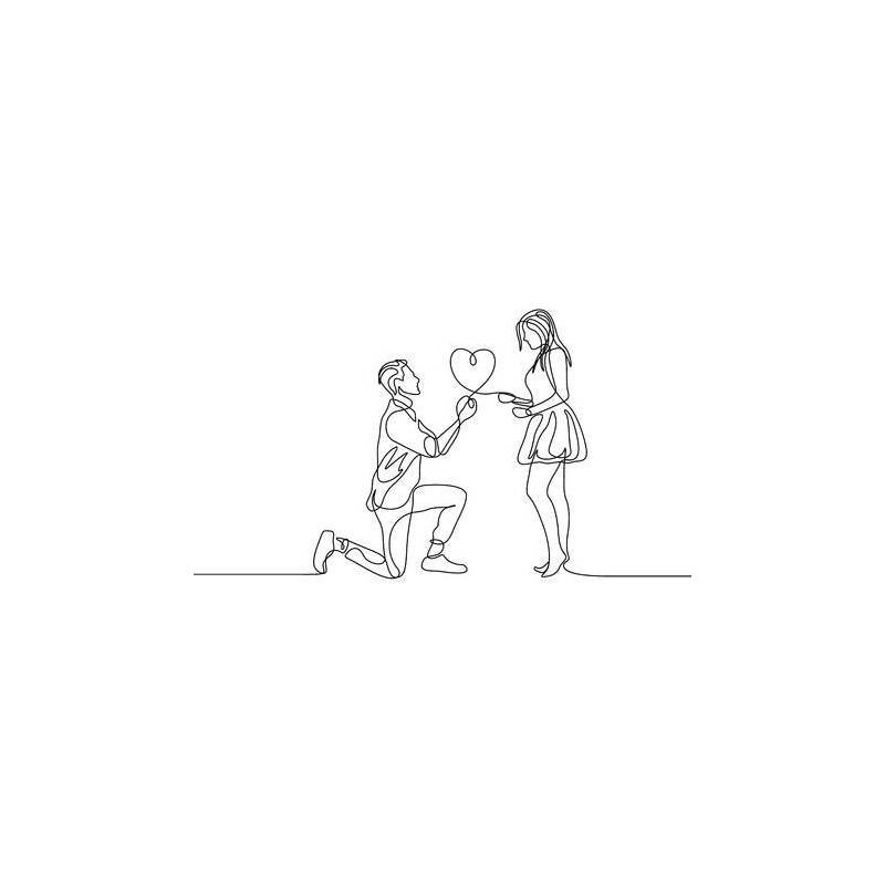Tampon pour mariage couple