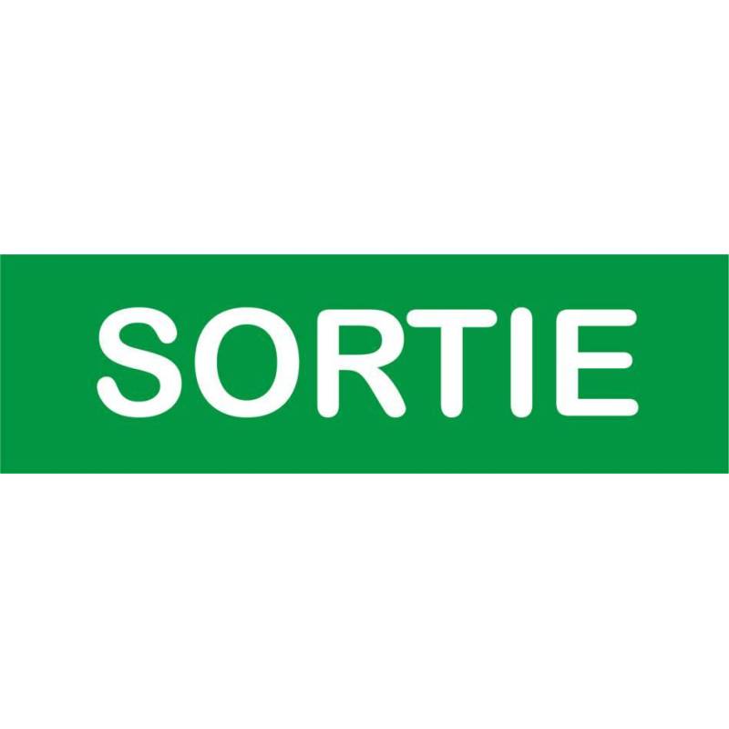 Plaque sortie