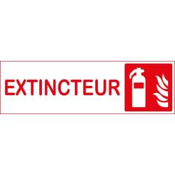 Plaque extincteur avec logo