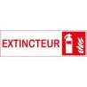 Plaque extincteur avec logo