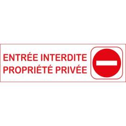 Plaque propriété privée