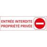 Plaque propriété privée