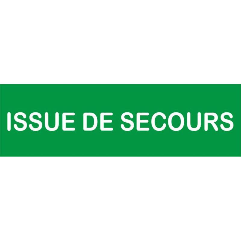 Plaque issue de secours