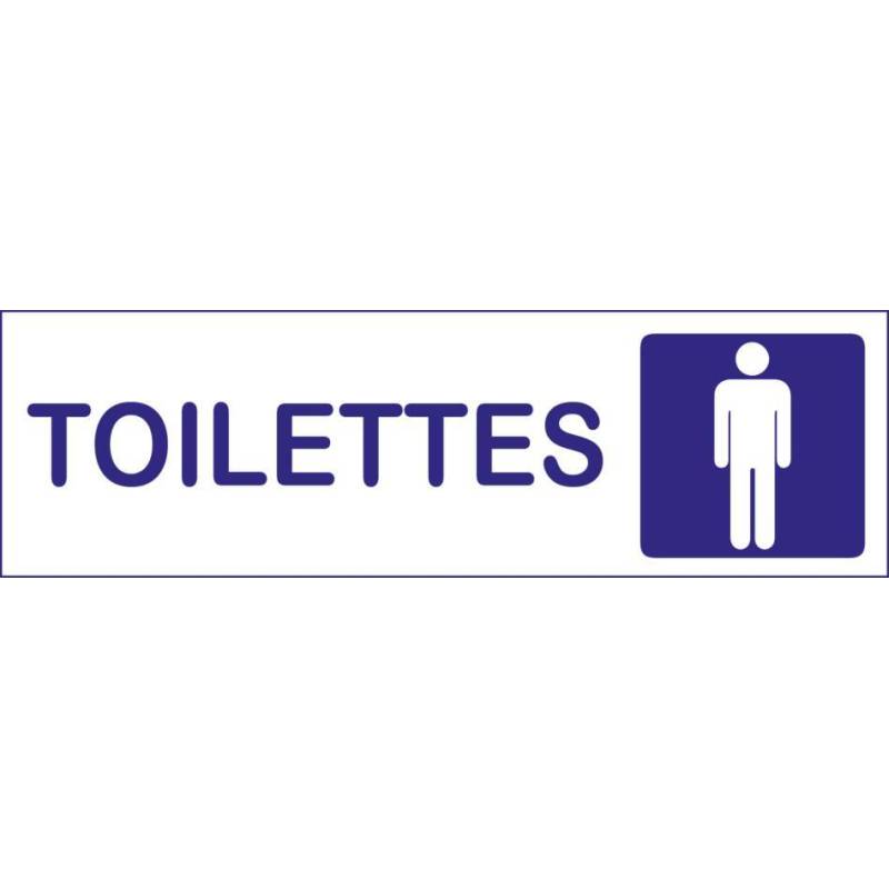Plaque toilettes Hommes