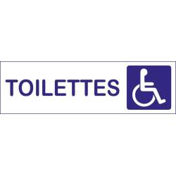 Plaque toilettes Handicapés