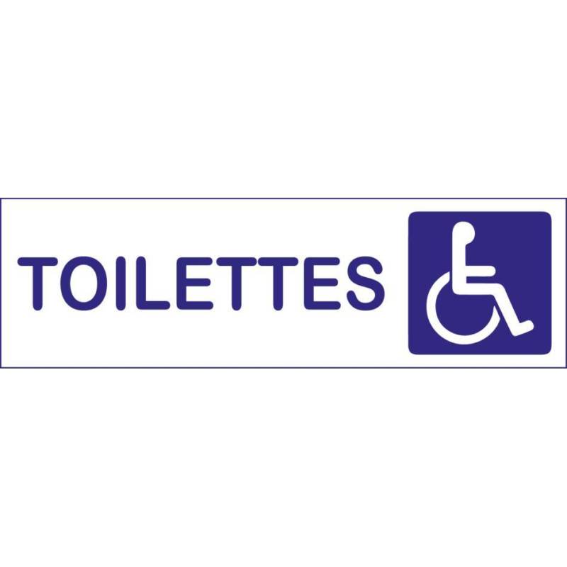 Plaque toilettes Handicapés