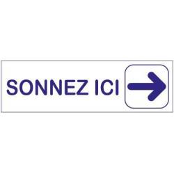 Plaque sonnez ici