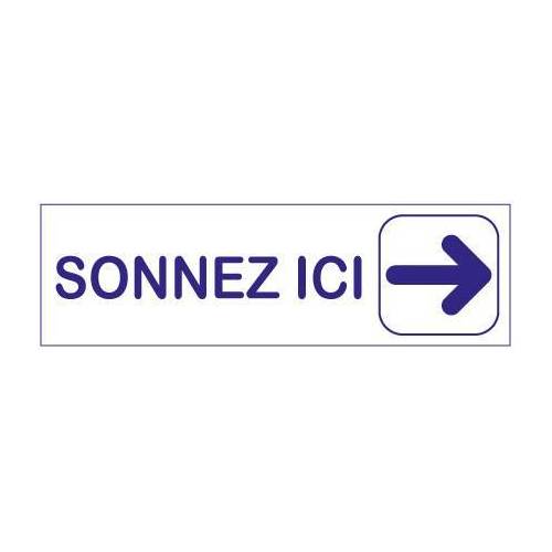 Plaque sonnez ici Plaque sonnez ici