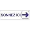 Plaque sonnez ici
