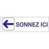 Plaque sonnez ici (logo gauche)