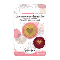 Sceau pour cachet de cire coeur