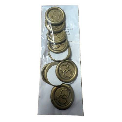 Cachet de cire adhésif bronze Cachet de cire adhésif bronze