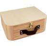 Boîte de rangement en bois brut