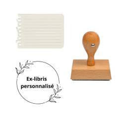 Tampon ex-libris en bois