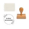 Tampon ex-libris en bois