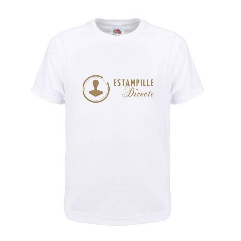 Tee shirt pas cher à personnaliser homme blanc