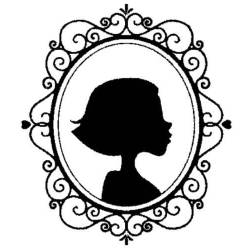 Tampon ex-libris en bois japonais portrait