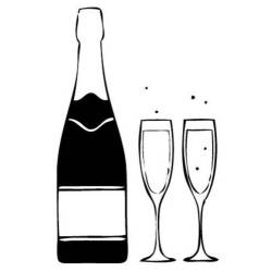 Tampon anniversaire champagne