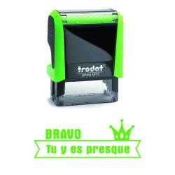 Tampon encreur enseignant Bravo Tu y es presque Trodat