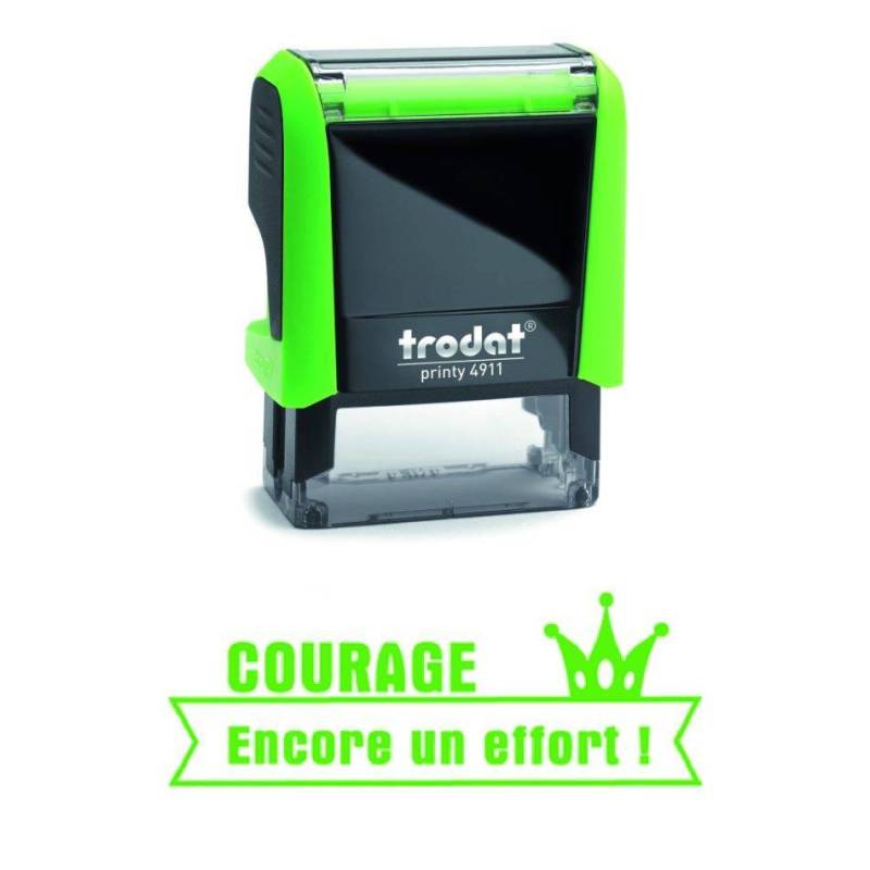 Tampon encreur enseignant Courage encore un effort Trodat
