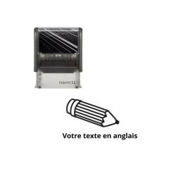 Tampon encreur enseignant à personnaliser en anglais Imprint