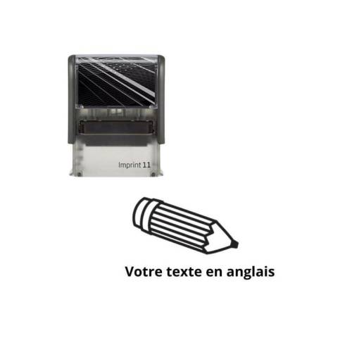 Tampon encreur enseignant à personnaliser en anglais Imprint