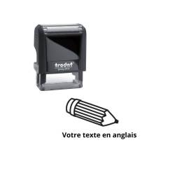 Tampon encreur enseignant à personnaliser en anglais Trodat