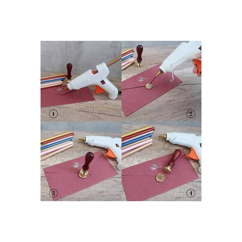 Bâton de cire or pour pistolet à cire exemple pour marquer