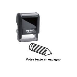 Tampon encreur enseignant à personnaliser en espagnol Trodat