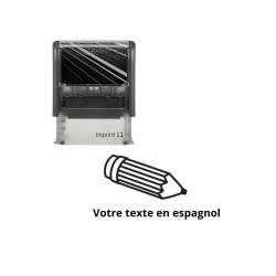 Tampon encreur enseignant à personnaliser en espagnol Imprint