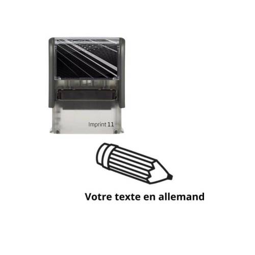 Tampon encreur enseignant à personnaliser en allemand Imprint Tampon encreur enseignant à personnaliser en allemand Imprint