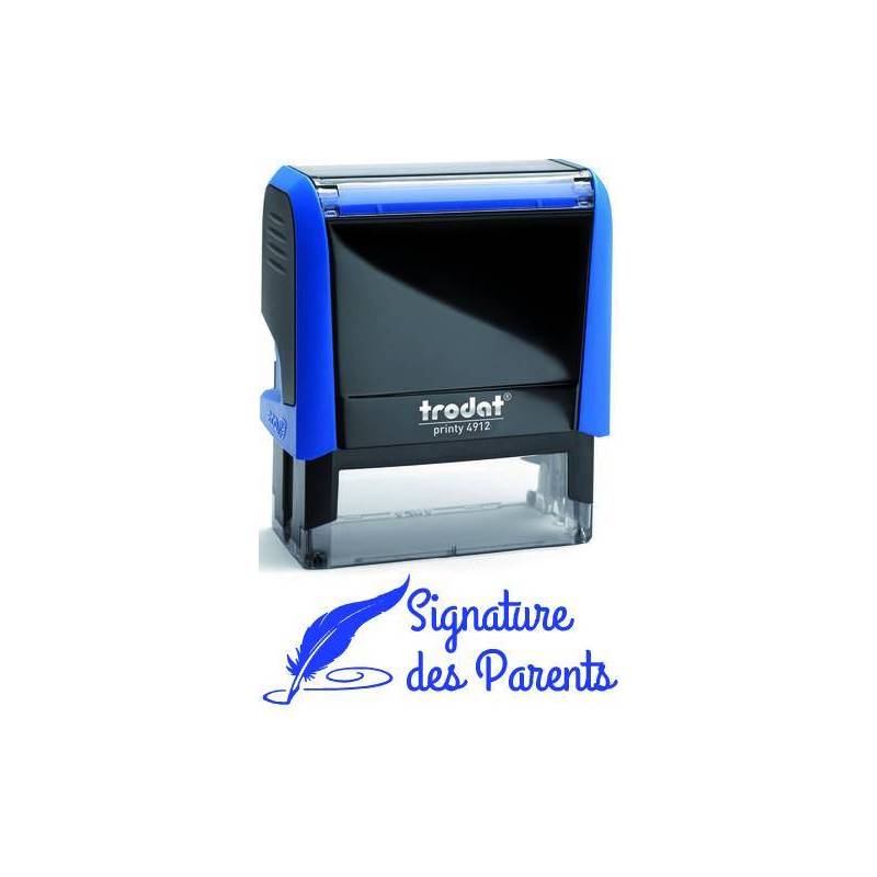 Tampon signature des parents plume Trodat