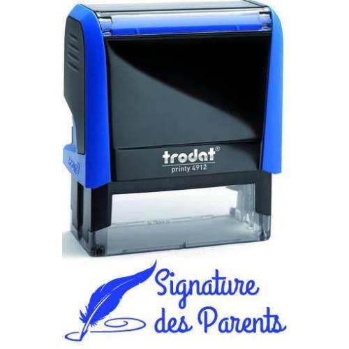 Tampon signature des parents plume Trodat