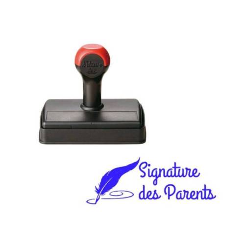 Tampon signature des parents plume Shiny Tampon signature des parents plume Shiny