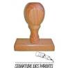 Tampon signature des parents stylo en bois
