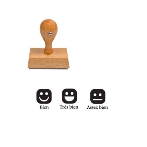 Tampons smiley Les maîtrises en émoticône