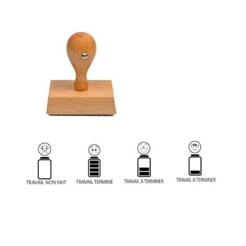 Tampons smiley Les maîtrises en bonhomme en bois