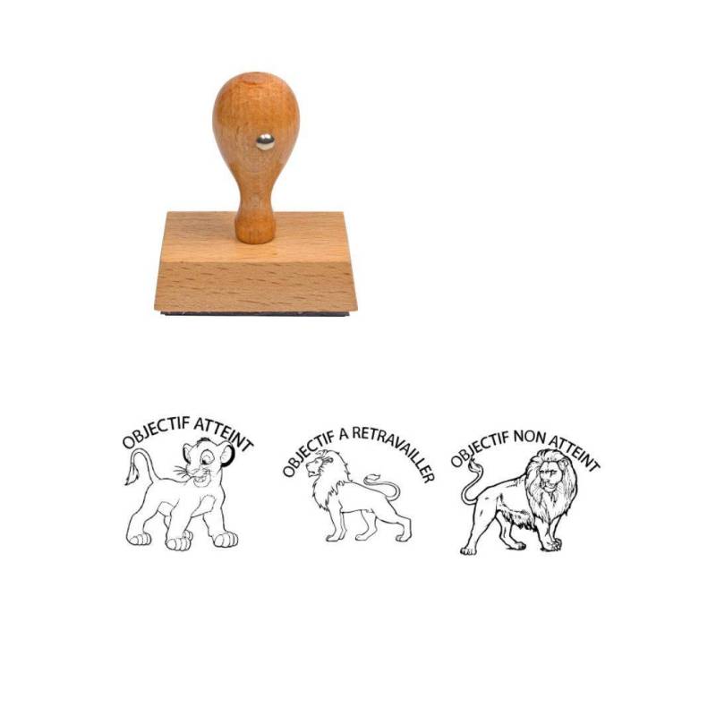 Tampons enseignants Les maîtrises en lion x3