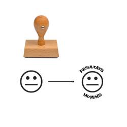 Tampon smiley impassible à personnaliser
