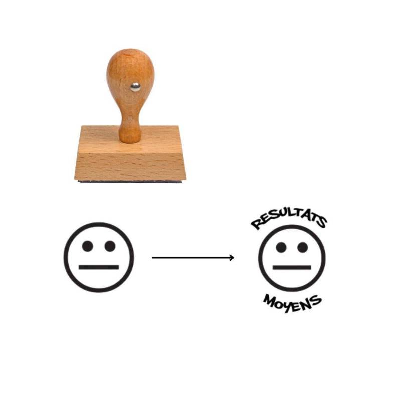 Tampon smiley impassible à personnaliser